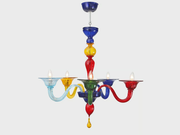 ALLEGRO - Handmade Murano glass chandelier by Sogni Di Cristallo - view 2